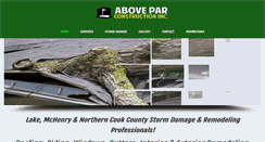 Desktop Screenshot of aboveparconstruction.com